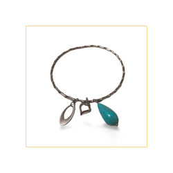 Esclava con piedras turquesa