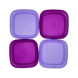 Set x 4 Platos cuadrados